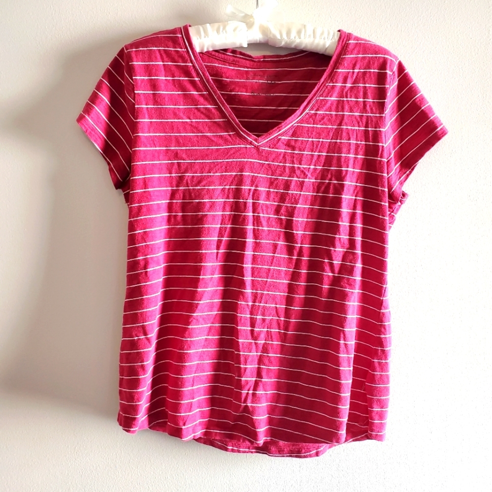 Maison Jules Women's Striped Tee Size M